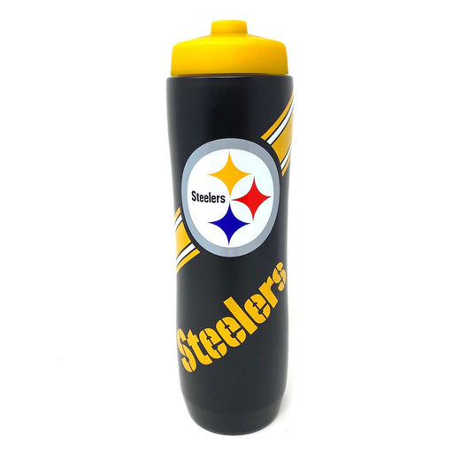 Pittsburgh Steelers Squeezy Water Bottle - DiscoSports