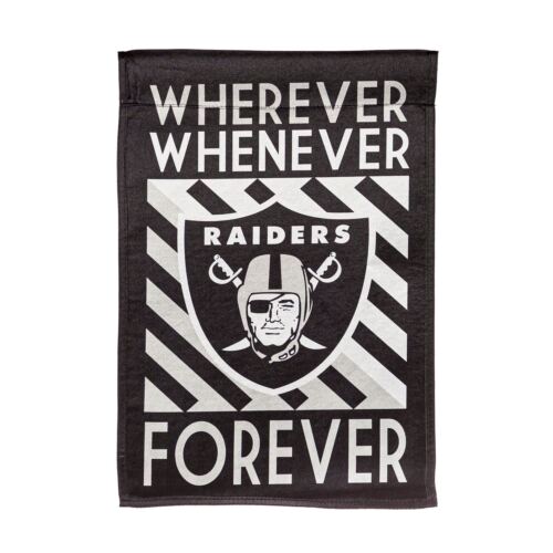 Las Vegas Raiders "Whenever, Wherever" Garden Flag - DiscoSports