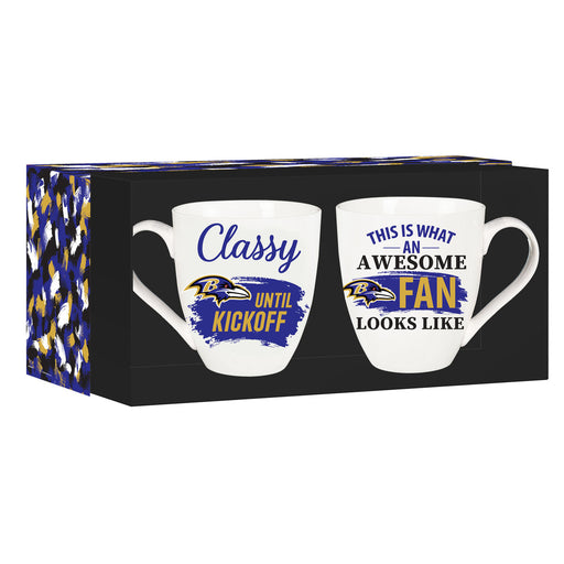 Baltimore Ravens Ceramic Mugs Gift Set - DiscoSports