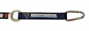 NCAA West Virginia Mountaineers Carabiner Lanyard Keychain - DiscoSports