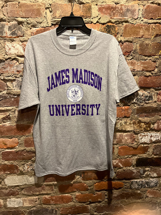 James Madison Dukes School Crest T-shirt Adult and Youth