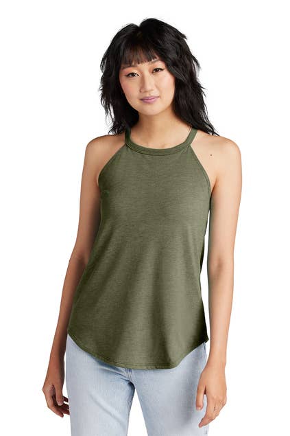District Women’s Perfect Tri Rocker Tank: Black / M