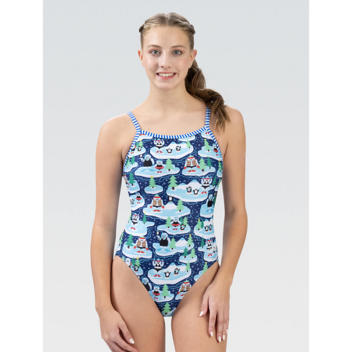 Dolfin Women's Uglies Yeti Plunge V-Back One Piece Swimsuit