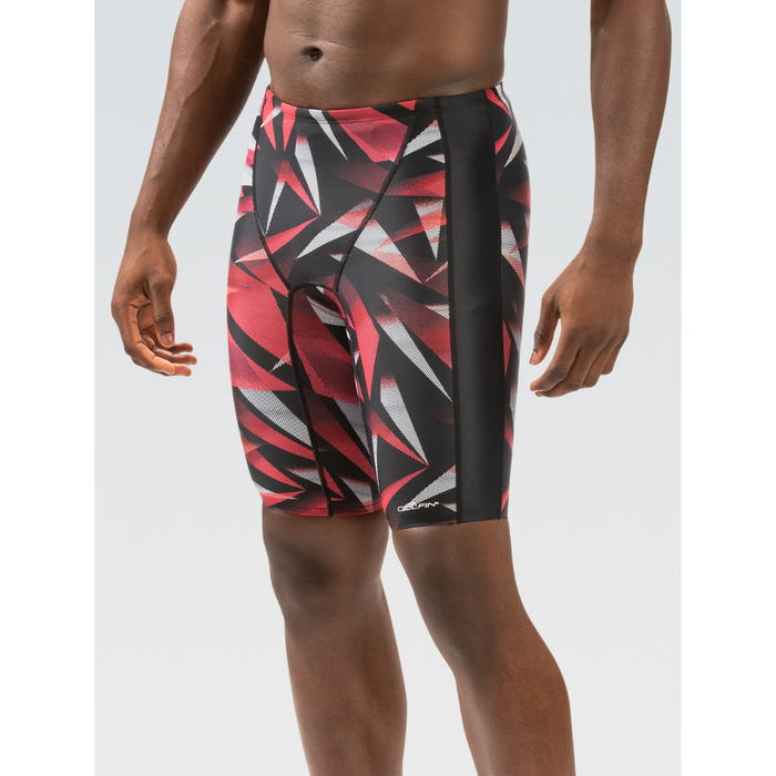 Dolfin XtraSleek Men's Galactic Red Spliced Jammer Swimsuit