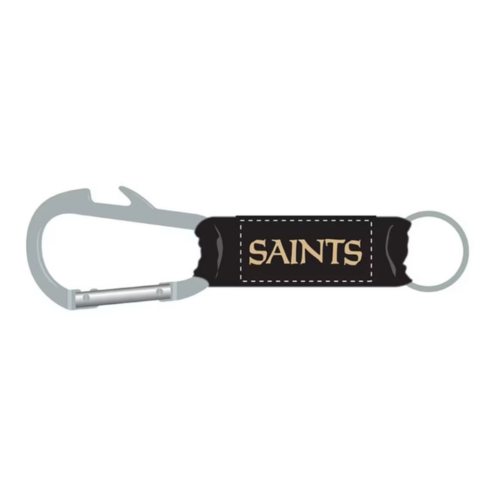 New Orleans Saints Carabiner Key Chain