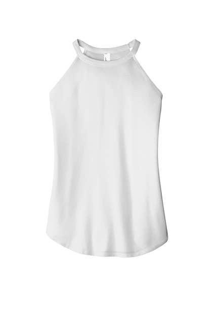 District Women’s Perfect Tri Rocker Tank: Black / M