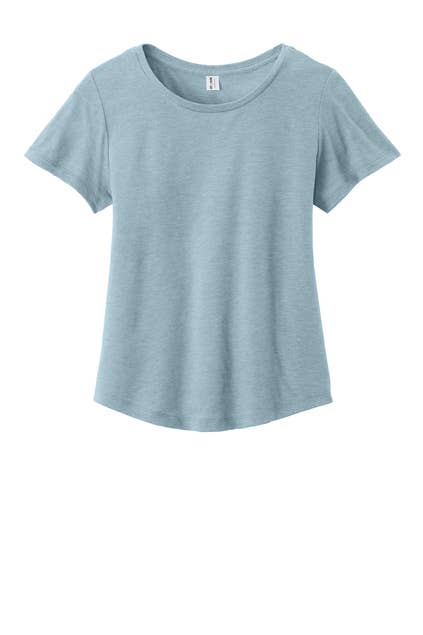 Allmade® Women’s Relaxed Tri-Blend Scoop Neck Tee: Bright White / S