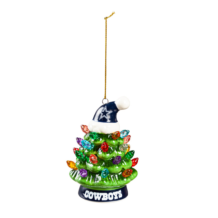 Dallas Cowboys 4" LED Ceramic Christmas Tree Ornament