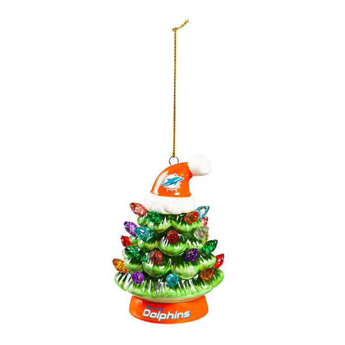 Miami Dolphins 4" LED Christmas Tree Ornament