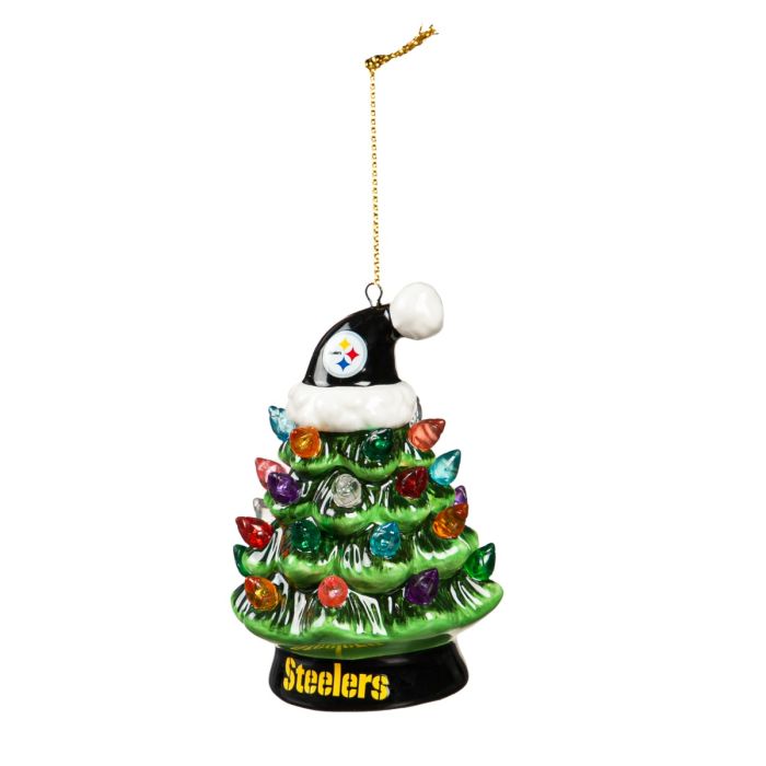 Pittsburgh Steelers 4" Ceramic Christmas Tree Ornament