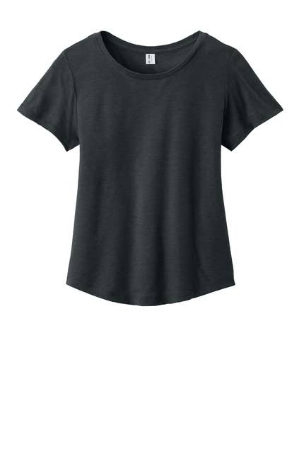 Allmade® Women’s Relaxed Tri-Blend Scoop Neck Tee: Bright White / S