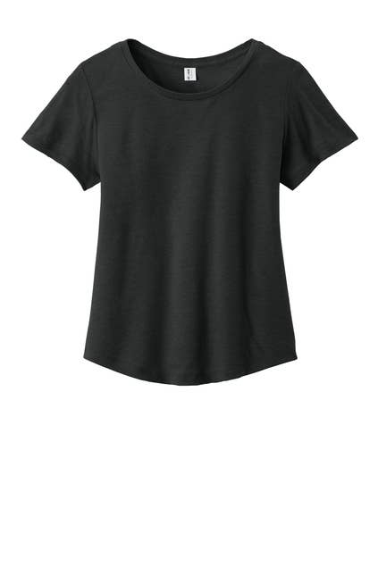 Allmade® Women’s Relaxed Tri-Blend Scoop Neck Tee: Bright White / S