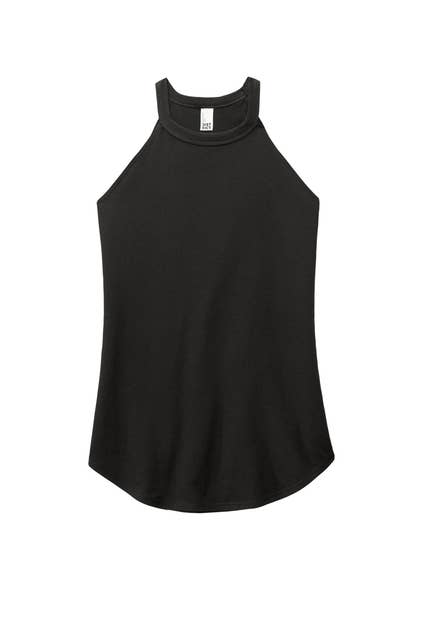 District Women’s Perfect Tri Rocker Tank: Black / M