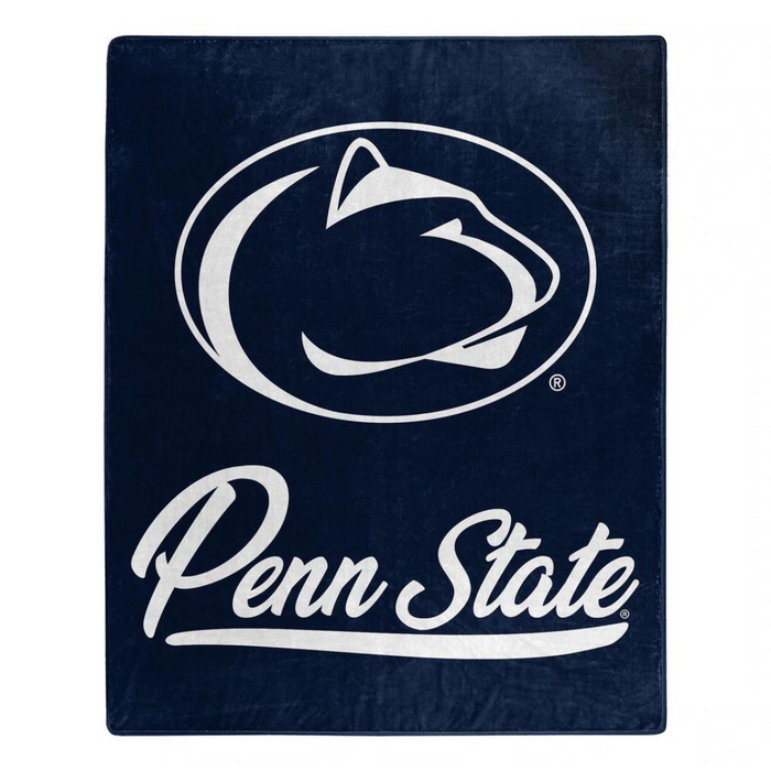 Penn State Nittany Lions Plush Raschel Signature Blanket
