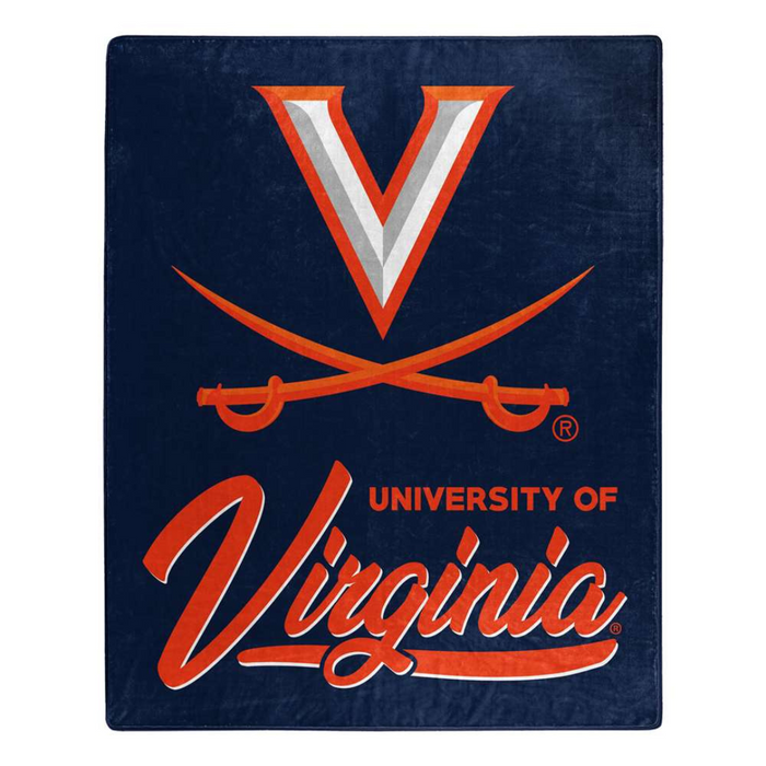 Virginia Cavaliers Plush Raschel Signature Blanket