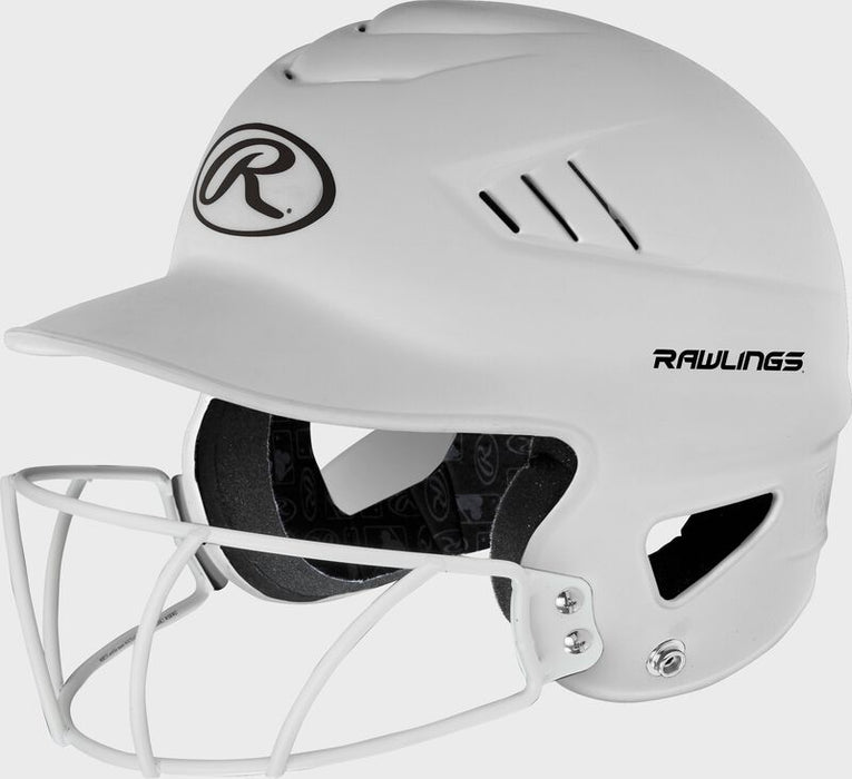 Rawlings Coolflo Softball Batting Helmet with Facemask