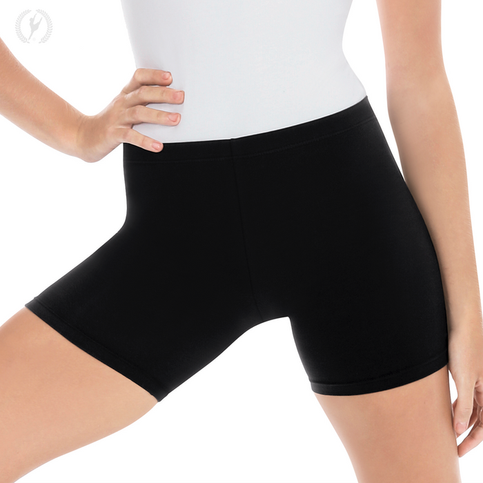 Eurotard Women's Cotton Lycra® Mid-Thigh Shorts