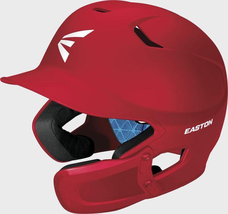 Easton Z5 2.0 Matte Solid Batting Helmet with Universal Jaw Guard