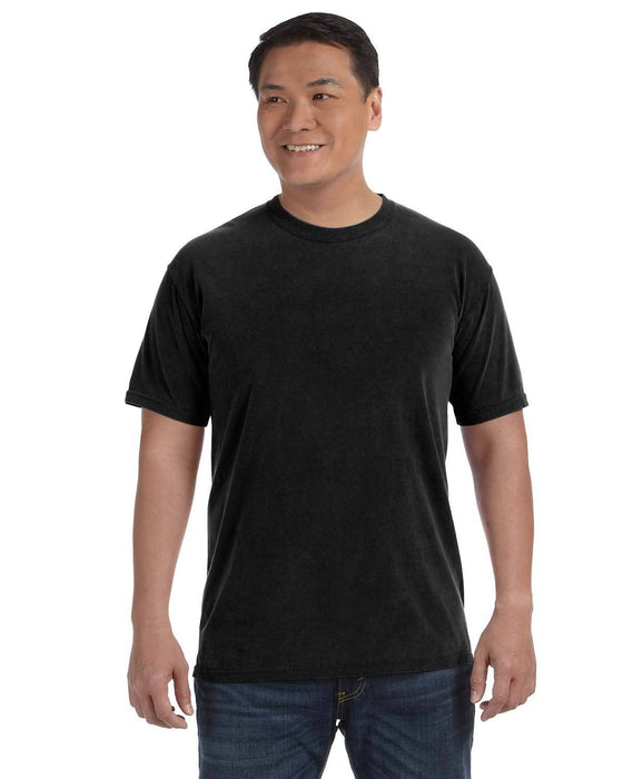 Comfort Colors Garment Dyed Heavyweight Blank T-Shirt C1717: BLACK / 2XL