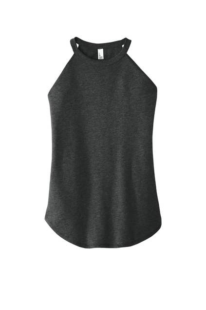 District Women’s Perfect Tri Rocker Tank: Black / M