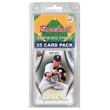 Baseball superstars 25 card pack