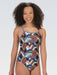 Dolfin Womens Africa V-2 Back One Piece Swimsuit - DiscoSports