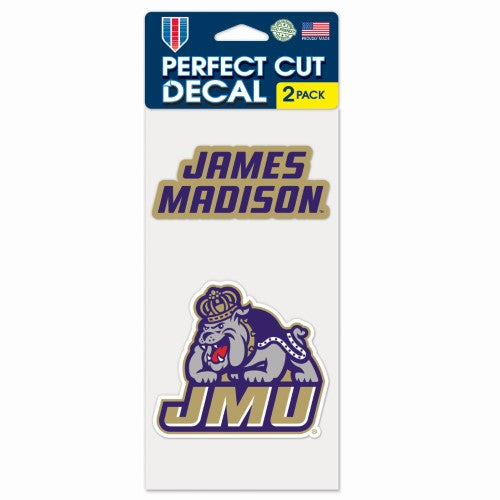James Madison University Perfect Cut Decal 2-Pack - DiscoSports