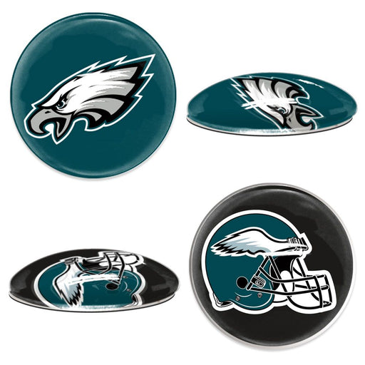 Philadelphia Eagles Sport Dotts 2-Pack Glass Magnets - DiscoSports