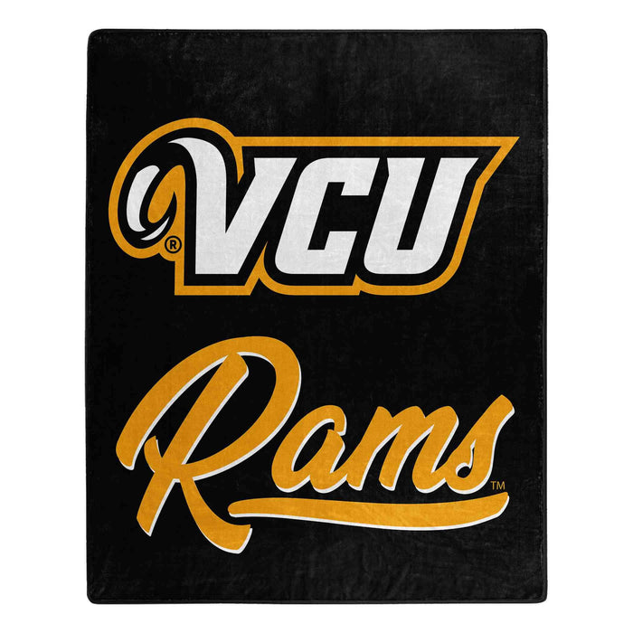 Virginia Commonwealth Rams Plush Raschel Signature Blanket