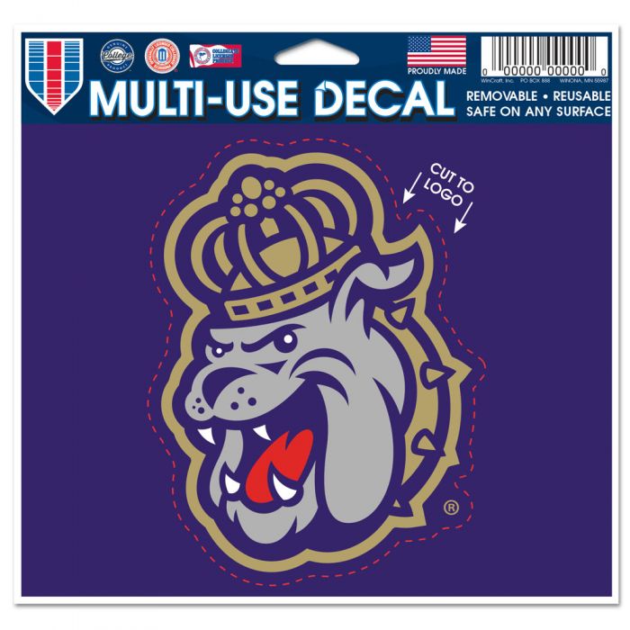 James Madison Dukes Cut to Logo Multi-Use Decal - DiscoSports