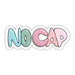 No Cap Lettering Sticker - DiscoSports