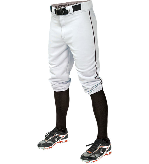 Rawlings Men's Launch Piped Knicker Baseball Pant Grey/Black XL