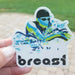 Breast Stroke Sticker - DiscoSports