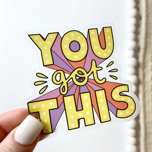 "You Got This" Bold Lettering Sticker - DiscoSports