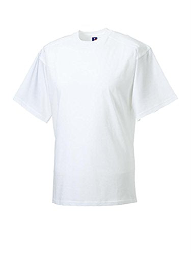 Russell Men's Cotton Short Sleeve T Shirt White 3XL