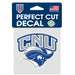 Christopher Newport Captains Logo Perfect Cut Decal - DiscoSports