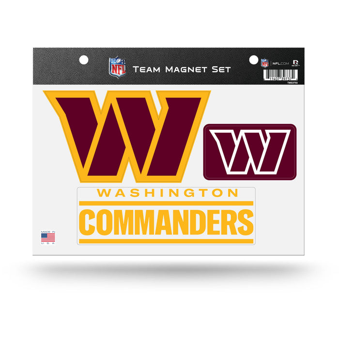 NFL Washington Commanders Team Magnet Set - DiscoSports
