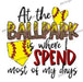At The Ballpark Softball Sublimation Transfer - DiscoSports