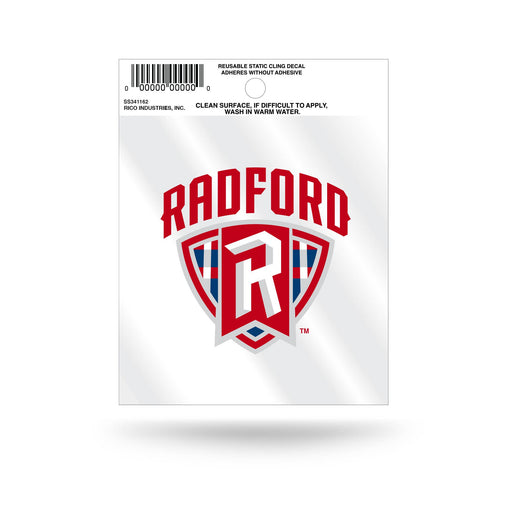 NCAA Radford Highlanders Small Static Cling - DiscoSports