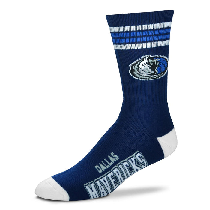 Dallas Mavericks 4 Stripe Deuce Socks - DiscoSports