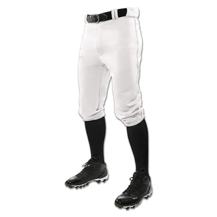 Champro Baseball Sliding Shorts w/Cup Pocket, White, Youth Large