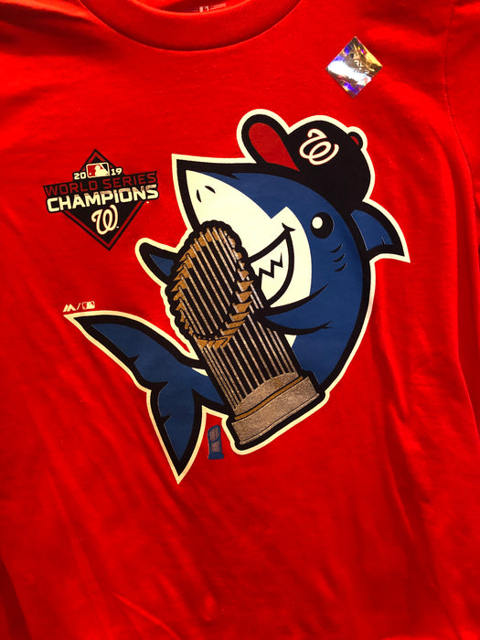 Washington Nationals "Trophy Shark" T-Shirt - DiscoSports