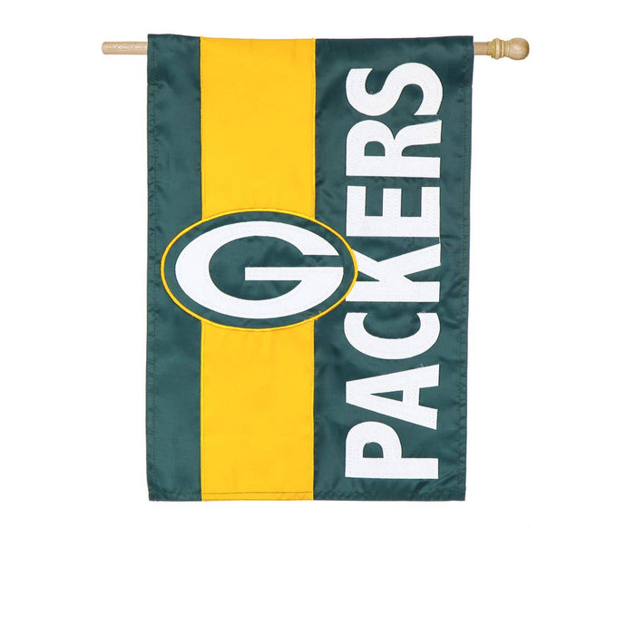 Green Bay Packers, Embellish Reg Flag - DiscoSports