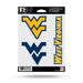 NCAA West Virginia Mountaineers Triple Spirit Stickers - DiscoSports