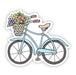 Blue Bicycle Sticker Summer Vibes - DiscoSports