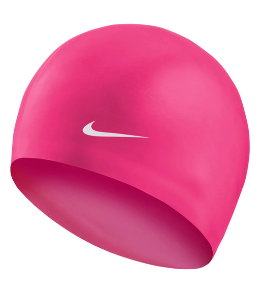 Nike Solid Silicone Swim Cap - DiscoSports
