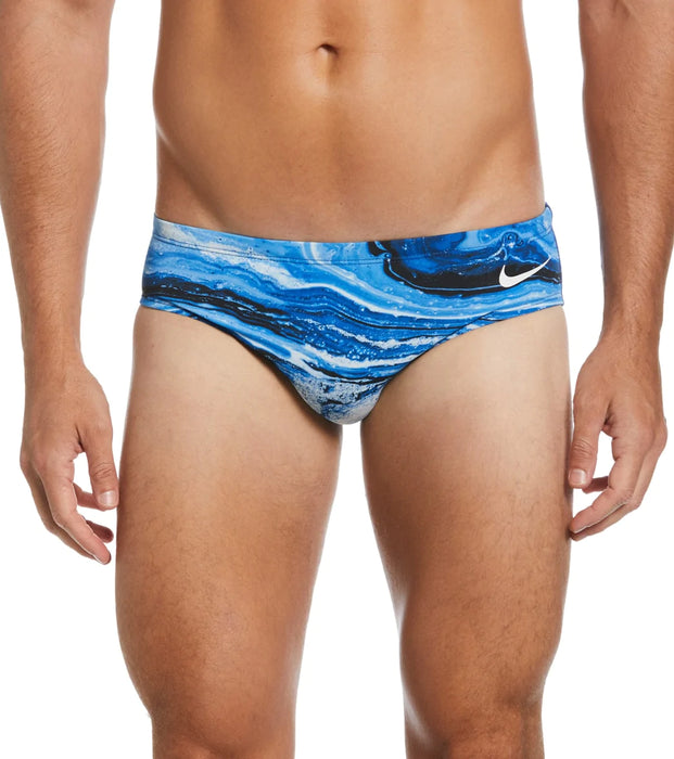 Nike Men's HydraStrong Crystal Wave Brief Swimsuit - DiscoSports