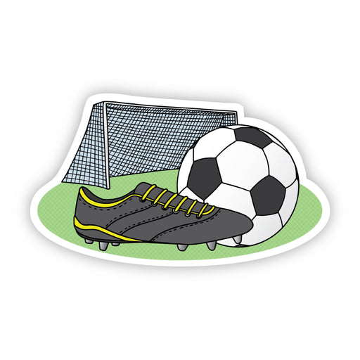 Soccer Cleat, Ball, and Net Sticker - DiscoSports