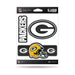 NFL Green Bay Packers Carbon Fiber Triple Spirit Stickers - DiscoSports