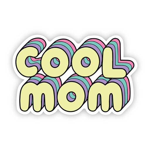 "Cool Mom" Lettering Sticker - DiscoSports